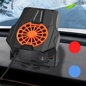 Car Heater, 24V Portable Windshield Defrosting Electric Heater Fan,Fast Heating with Cigarette Lighter Plug,360 Degree Rotary Base Cooling Fans