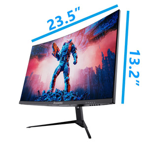 27Inch 165Hz Curved Gaming Monitor, 1440P 144Hz Gaming Monitor, QHD 2K(2560X1440) PC Monitor, LCD Computer Monitor for Laptop with 2 Speaker&Backlight, 1Ms Freesync, Metal Base, DP&HDMI