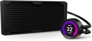 Kraken Z63 280Mm - RL-KRZ63-01 - AIO RGB CPU Liquid Cooler - Customizable LCD Display - Improved Pump - Powered by CAM V4 - RGB Connector - Aer P 140Mm Radiator Fans (2 Included),Black