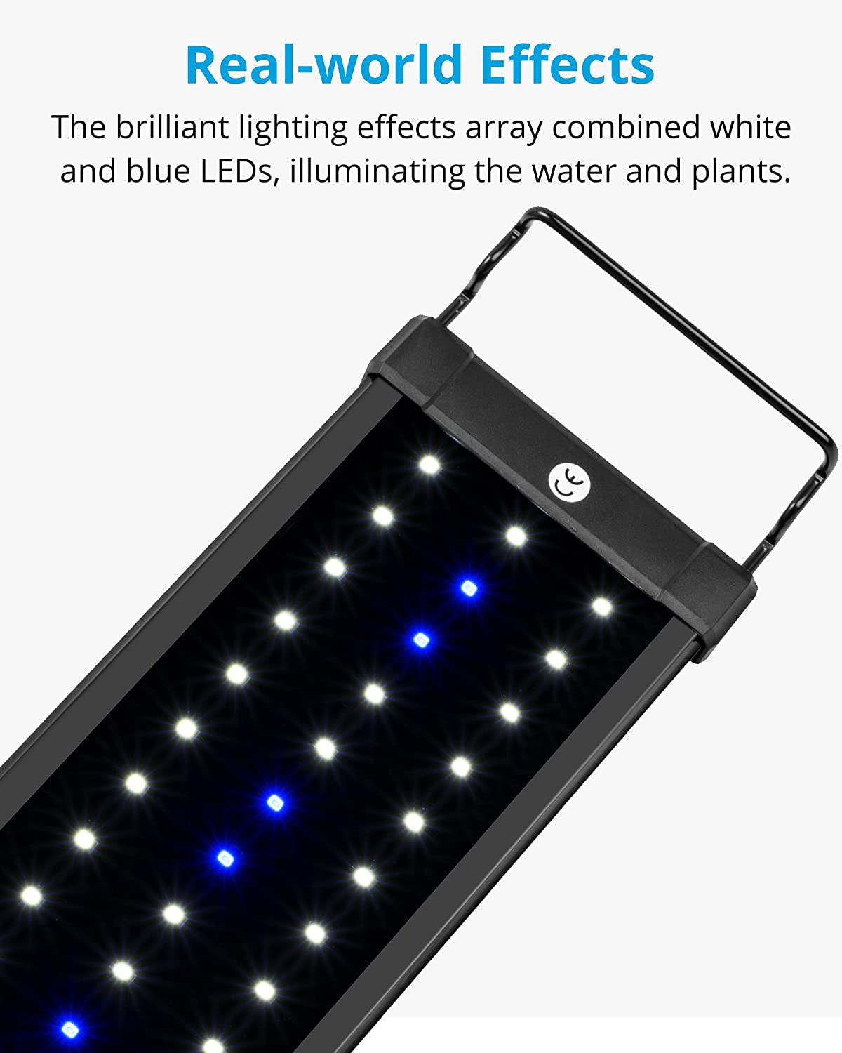 Classicled Aquarium Light, Fish Tank Light with Extendable Brackets, White and Blue Leds, Size 18 to 24 Inch, 11 Watts