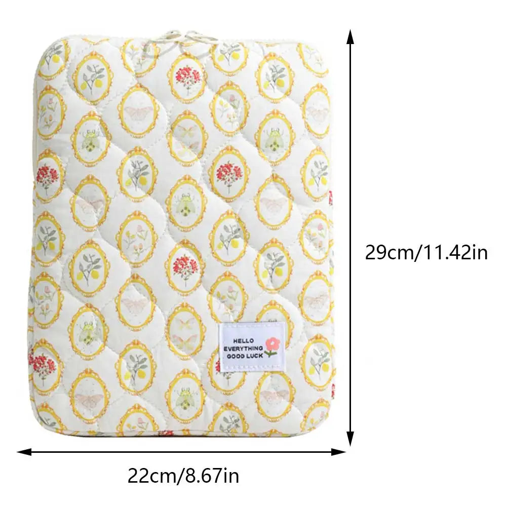 Flower Pattern Shockproof Laptop Sleeve