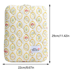 Flower Pattern Shockproof Laptop Sleeve