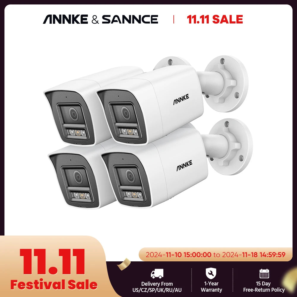 ANNKE 8MP 4K POE Security Camera Kit