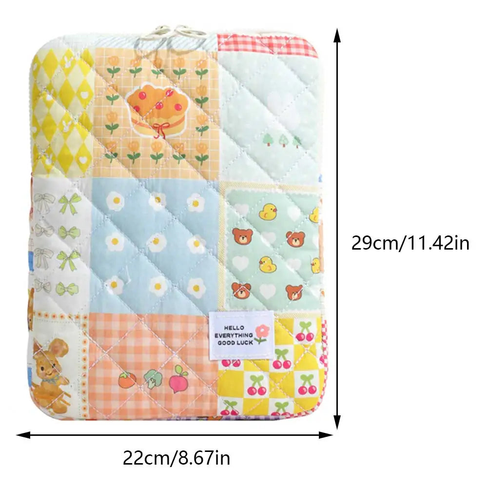 Flower Pattern Shockproof Laptop Sleeve