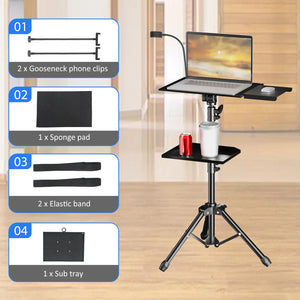 Adjustable 145cm Projector & Laptop Stand