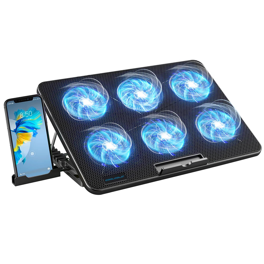 Coolcold Laptop Cooling Pad with 6 Fans