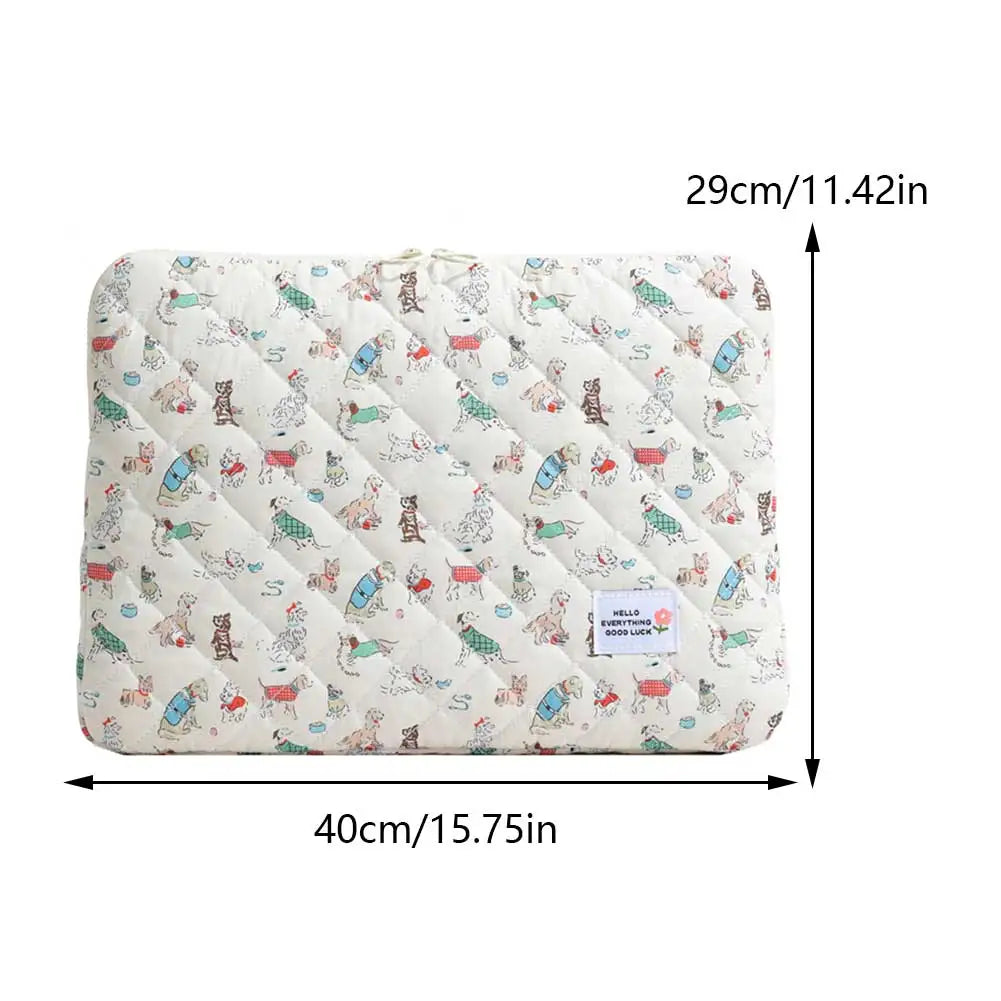 Flower Pattern Shockproof Laptop Sleeve