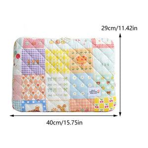 Flower Pattern Shockproof Laptop Sleeve