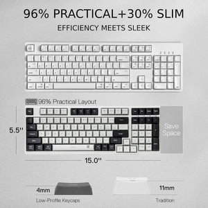 Redragon BK7114 Wireless Slim Keyboard