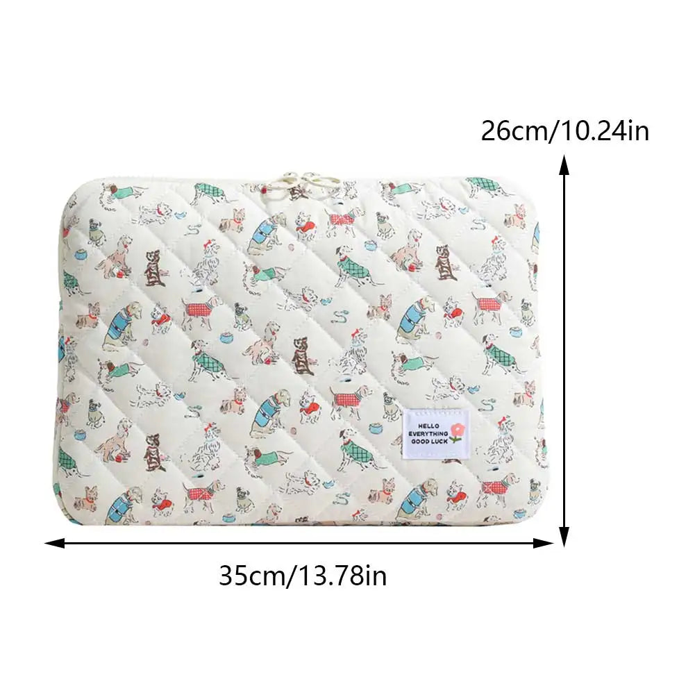 Flower Pattern Shockproof Laptop Sleeve