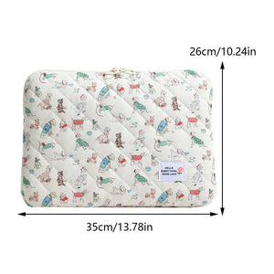 Flower Pattern Shockproof Laptop Sleeve