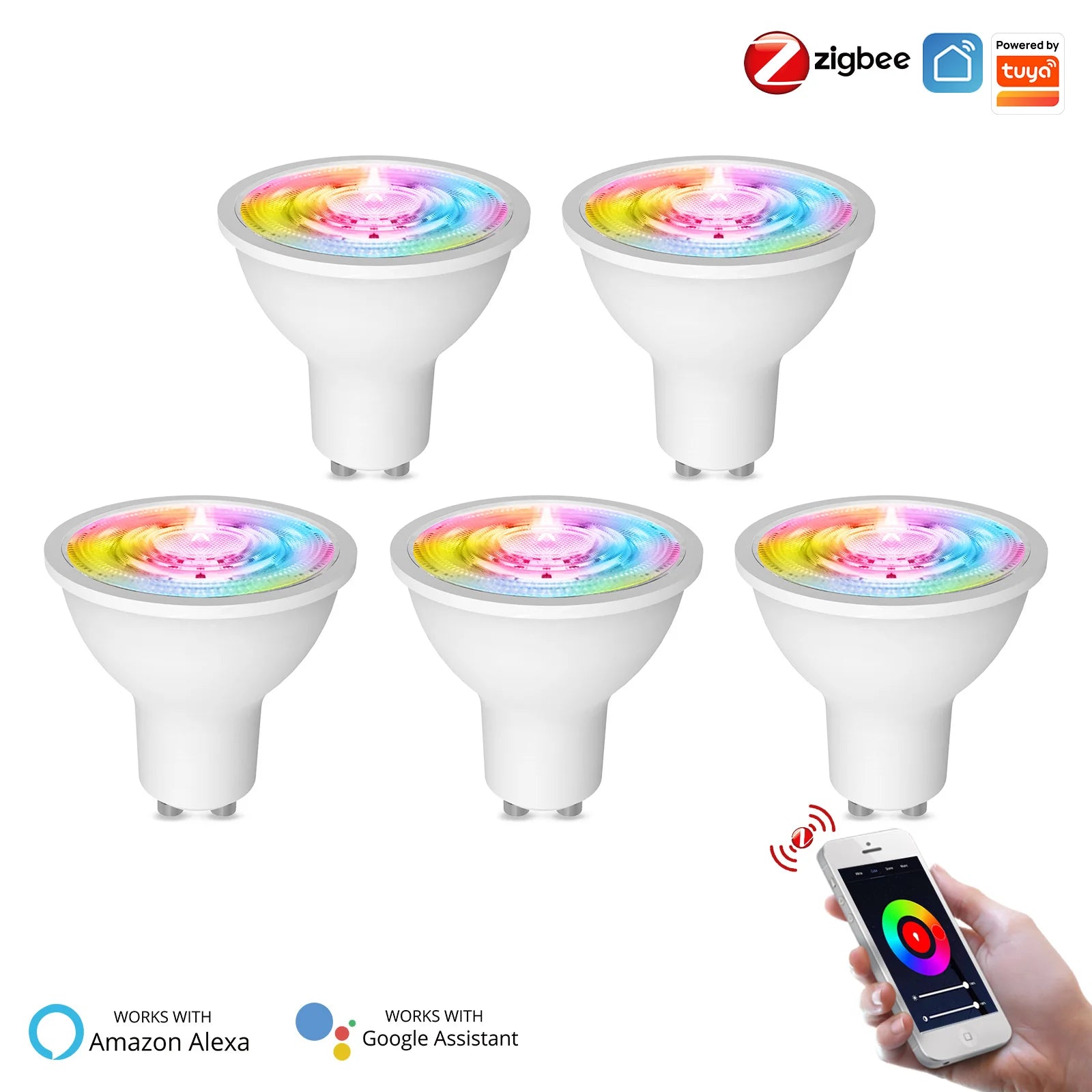 Tuya ZigBee GU10 Smart LED Bulbs