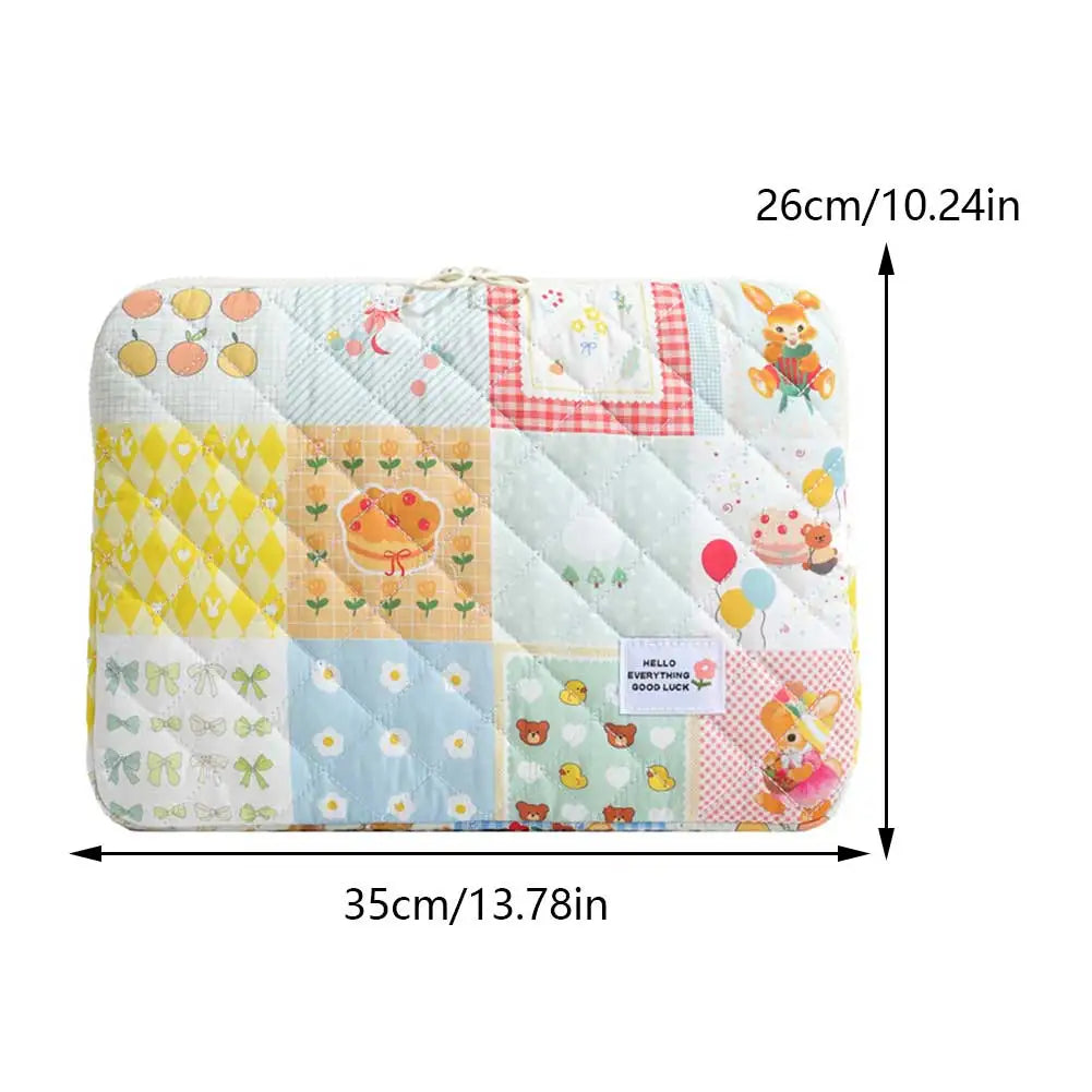 Flower Pattern Shockproof Laptop Sleeve