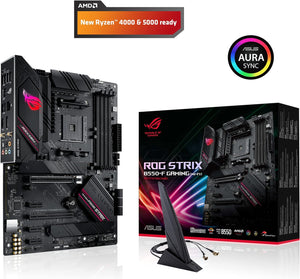 ROG Strix B550-F Gaming AMD AM4 ATX 主板，配备 Wifi 6、Pcie 4.0、2.5Gb LAN、HDMI 2.1、Aura Sync