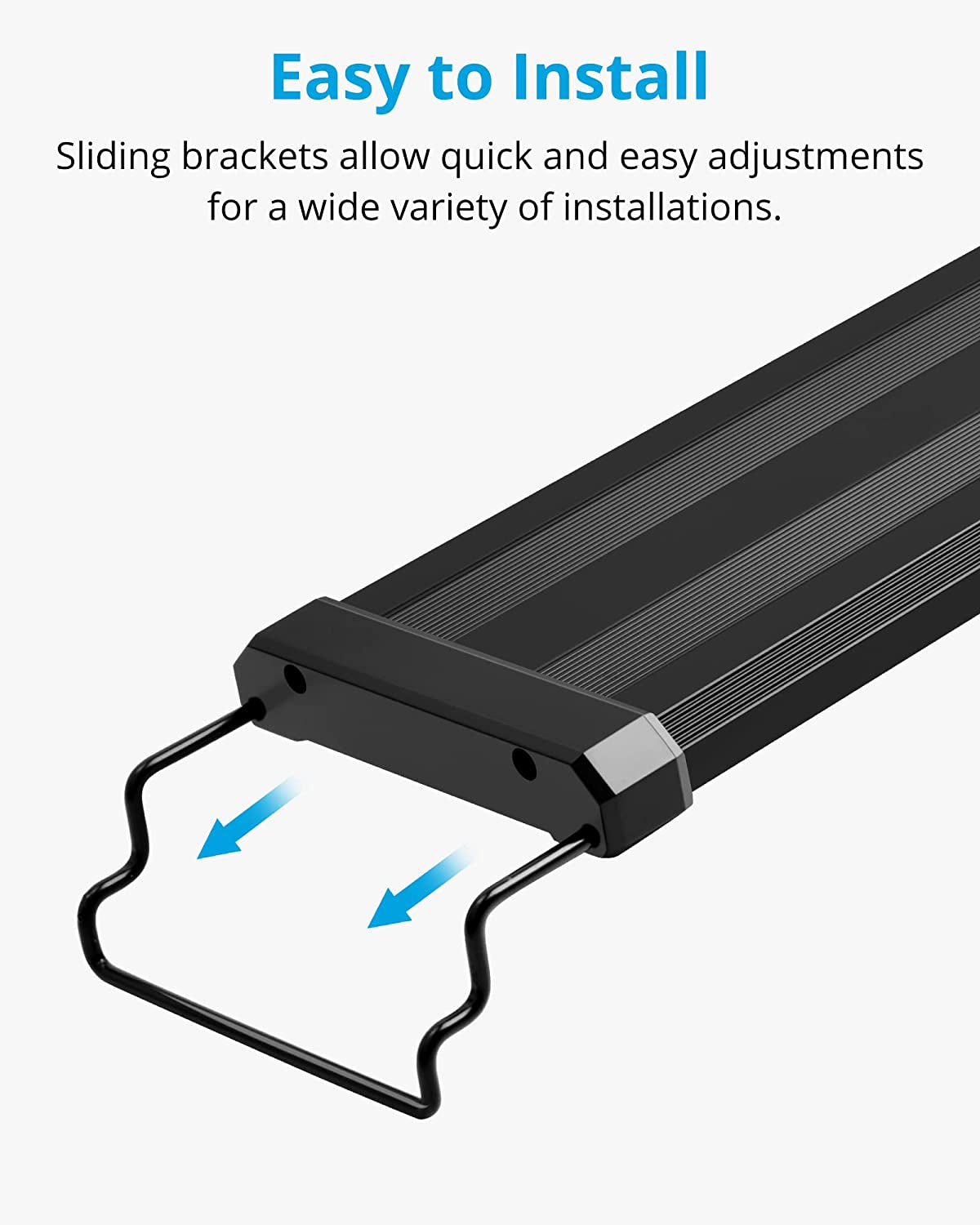 Classicled Aquarium Light, Fish Tank Light with Extendable Brackets, White and Blue Leds, Size 18 to 24 Inch, 11 Watts