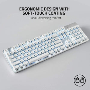 Pro Type: Wireless Mechanical Productivity Keyboard Orange Mechanical Switches - Fully Programmable Keys - Bluetooth and Wireless Connectivity - Durable for up to 80 Million Keystrokes