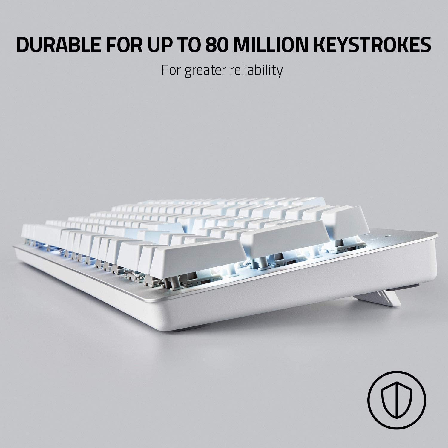 Pro Type: Wireless Mechanical Productivity Keyboard Orange Mechanical Switches - Fully Programmable Keys - Bluetooth and Wireless Connectivity - Durable for up to 80 Million Keystrokes