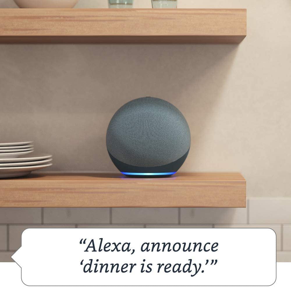 Echo (Newest Model) | with Premium Sound, Smart Home Hub, and Alexa | Charcoal