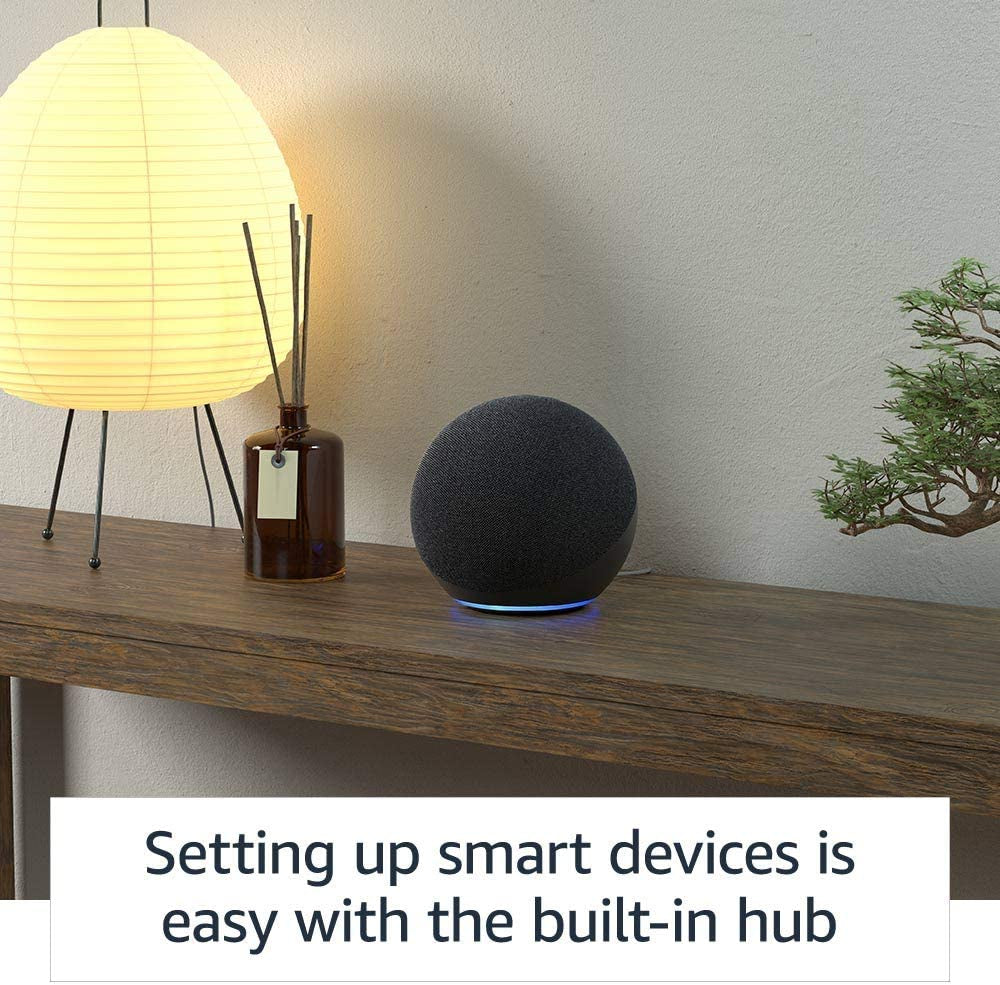 Echo (Newest Model) | with Premium Sound, Smart Home Hub, and Alexa | Charcoal