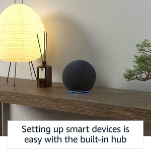 Echo (Newest Model) | with Premium Sound, Smart Home Hub, and Alexa | Charcoal